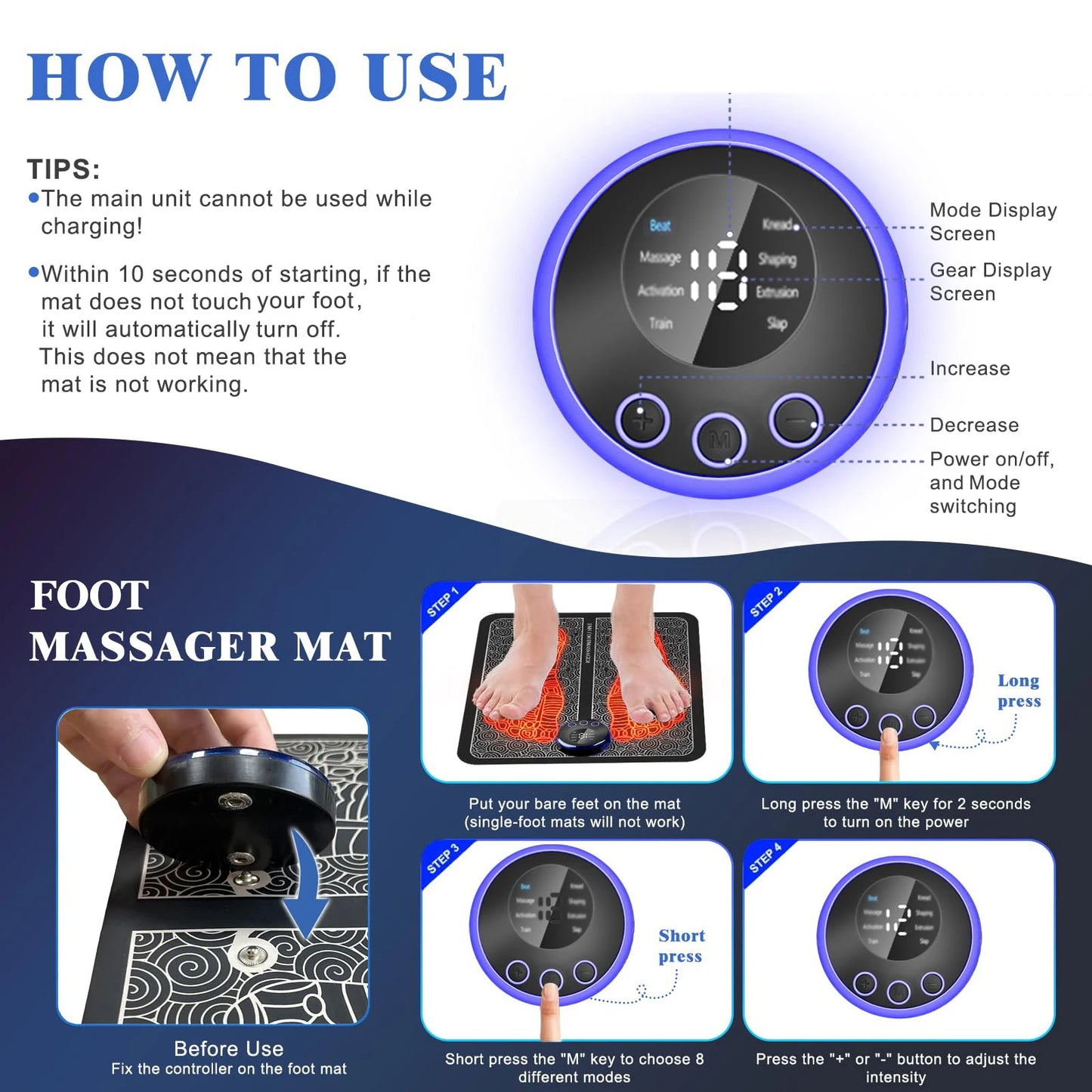 Caypupr™ EMS Portbale Foot Massager Mat