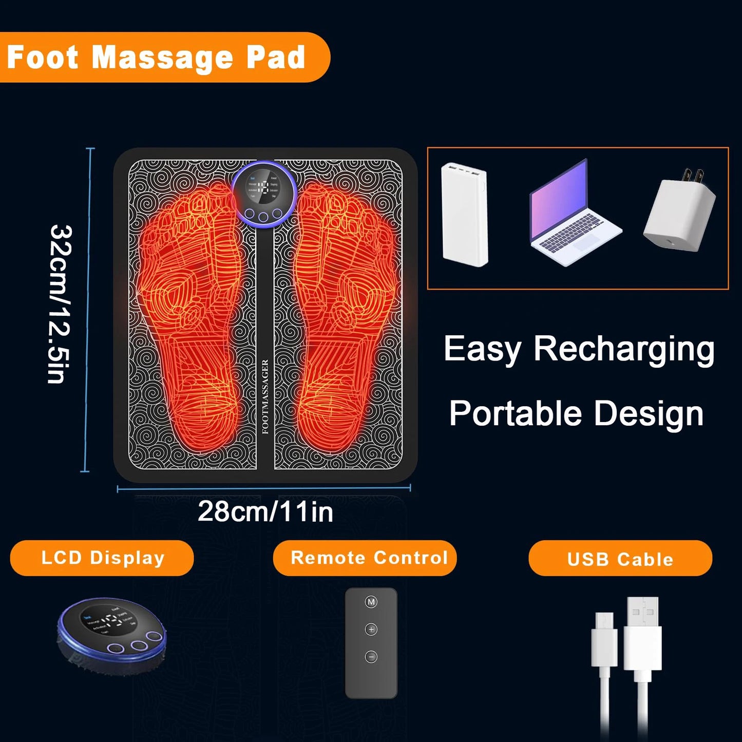 Caypupr™ EMS Portbale Foot Massager Mat