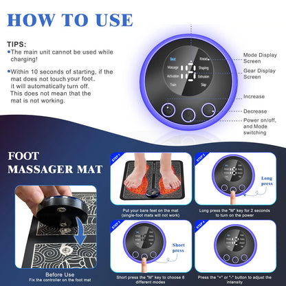 Caypupr™ EMS Portbale Foot Massager Mat